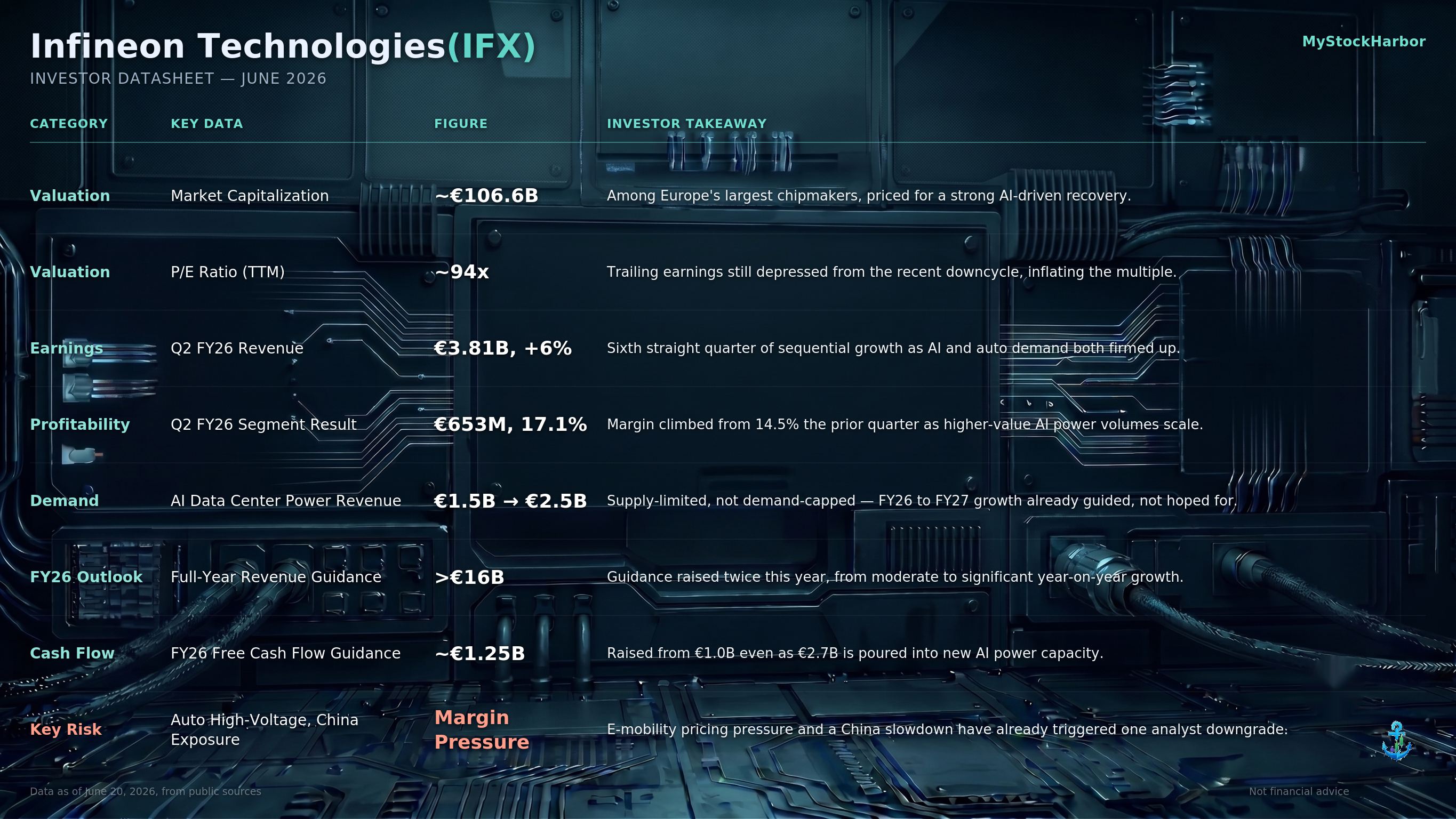 IFX investor datasheet